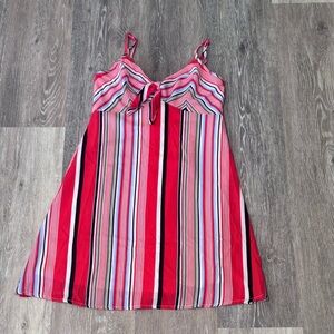 Trixxi Clothing Co. - Striped Red Multicolor Sundress - Size XS